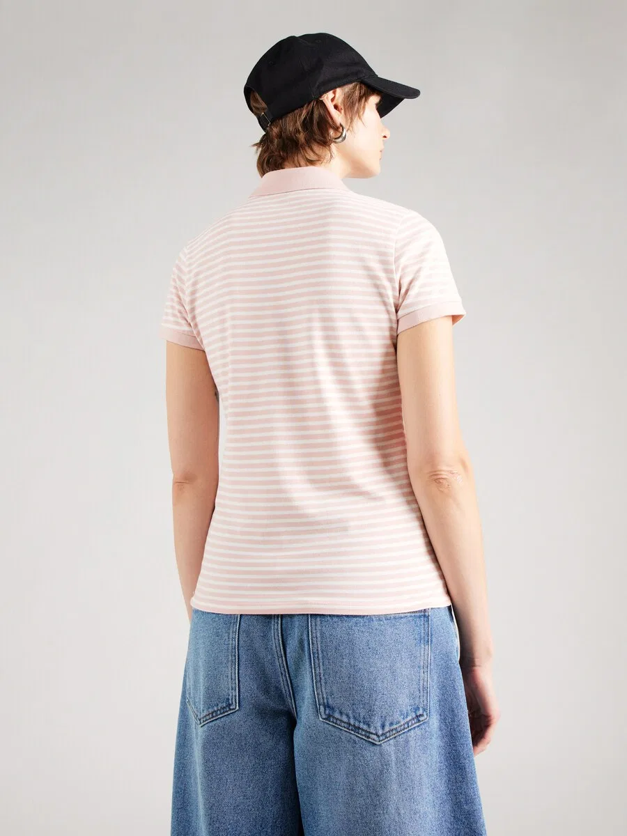 Футболка LEVI'S «Приталенная футболка-поло» розового цвета — фото 4