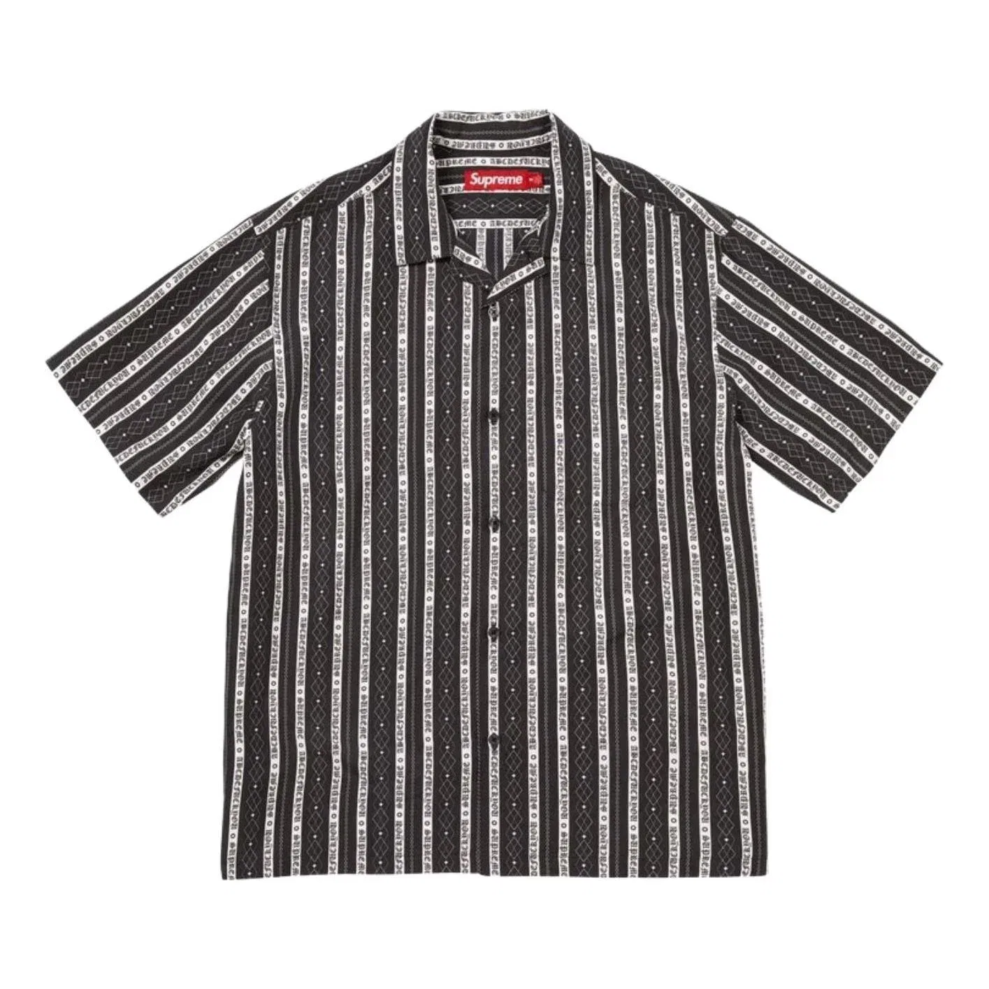 Мужская рубашка с длинным рукавом Old English Stripe Supreme, черный