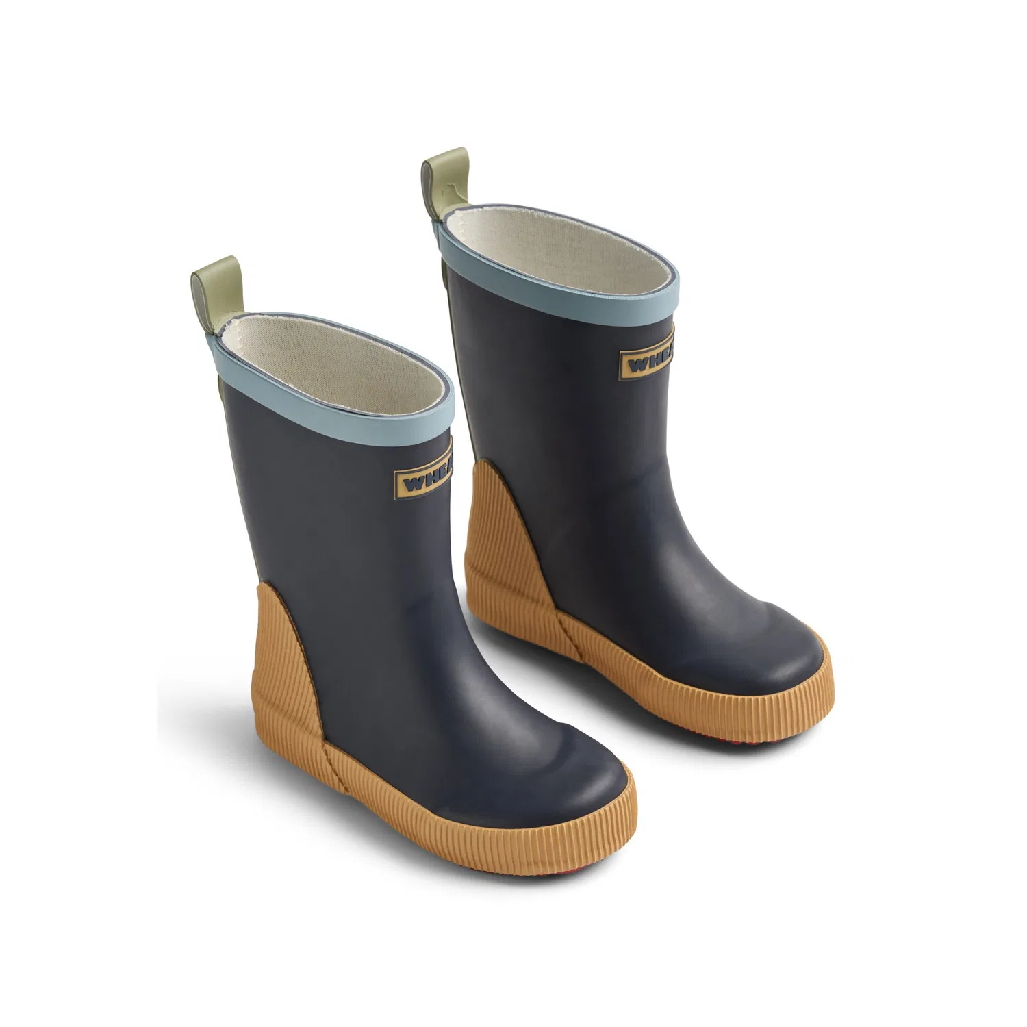 Детские резиновые сапоги с усиленной пяткой WHEAT, Navy