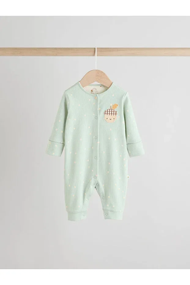 Детский спальный мешок с животным принтом 3-предметный набор Basics Next Baby, Cream — фото 4
