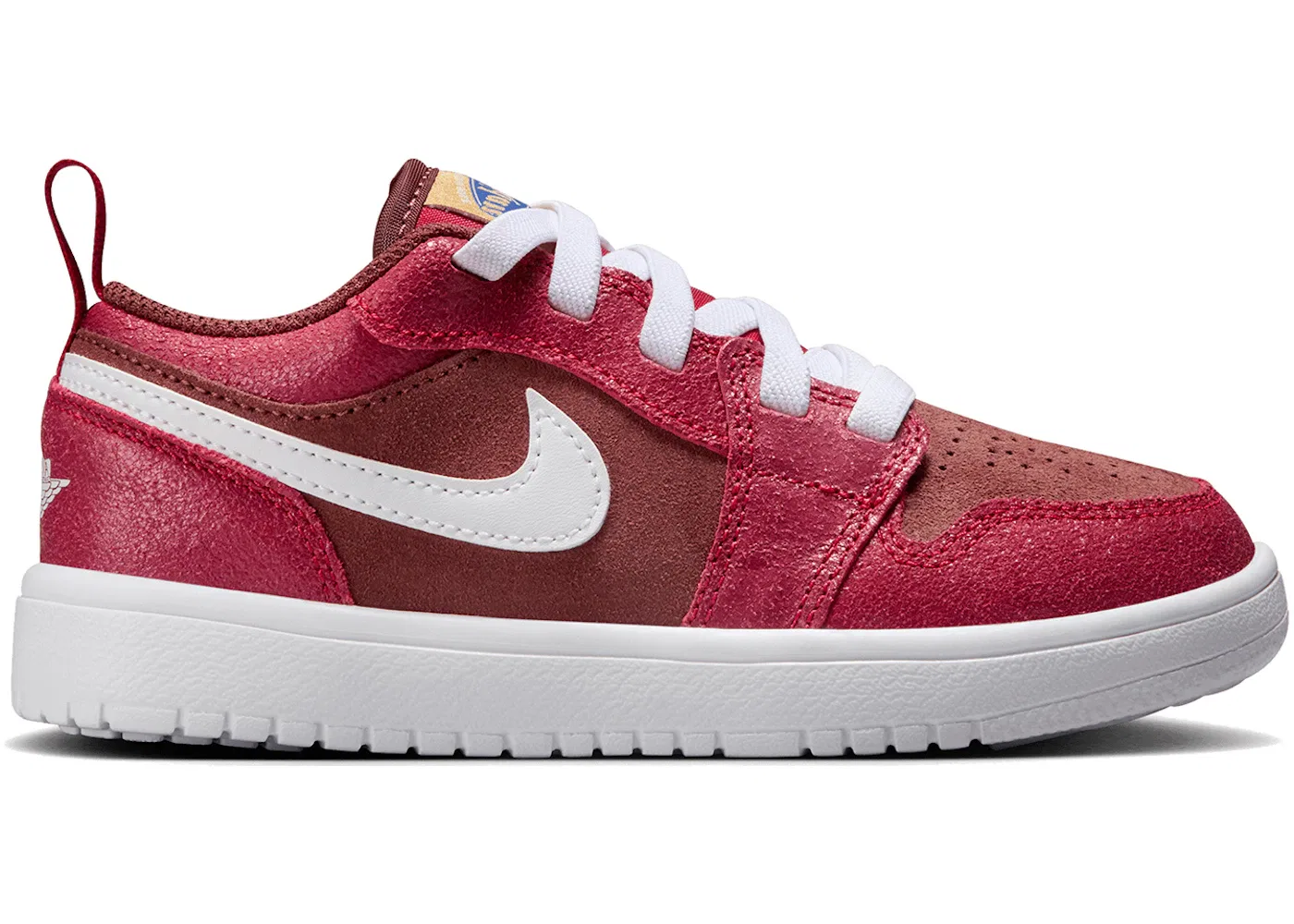 Детские кроссовки Lifestyle Jordan 1 Low ALT SE Jordan, Dark Pony/Varsity Red/Metallic Gold/White