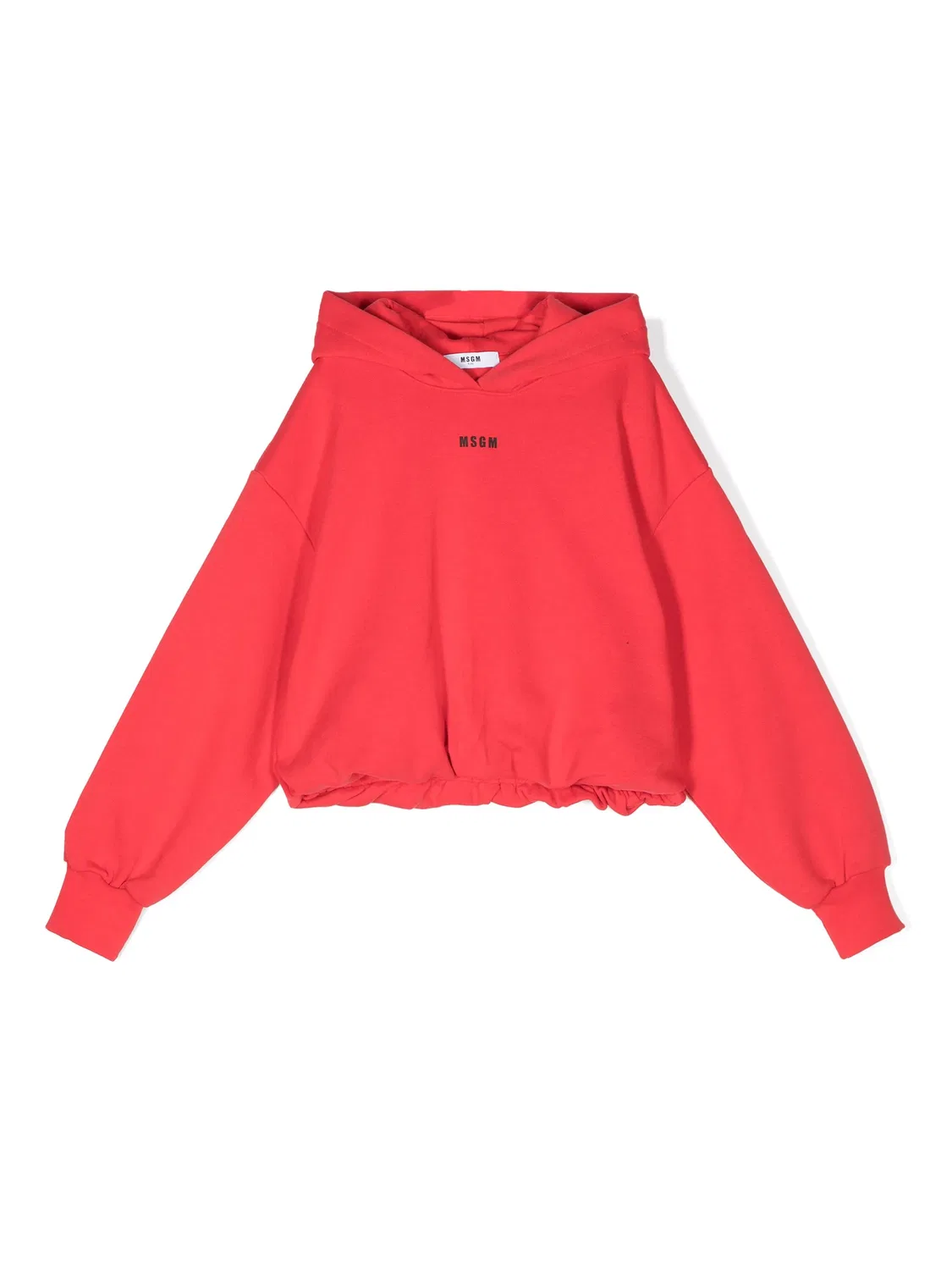Худи с вышитым логотипом MSGM, красный