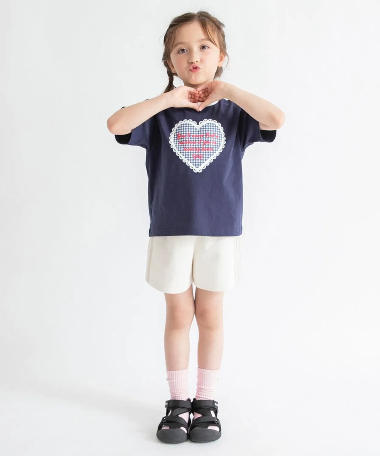 Детская футболка с принтом с коротким рукавом, модель Assort, branshes, Navy — фото 4