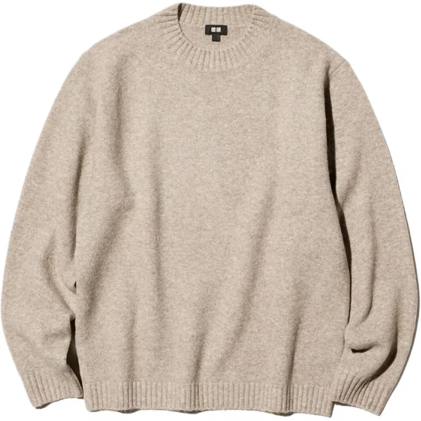 Мужской джемпер с круглым вырезом FW26 Knitwear UNIQLO