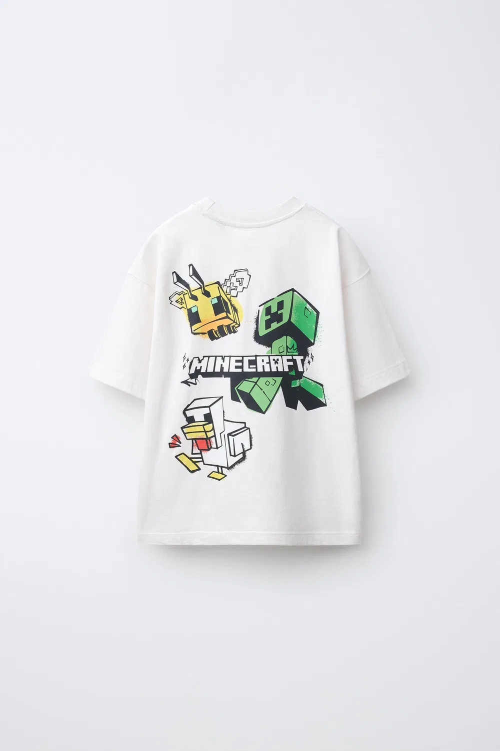 MINECRAFT MOJANG AB. Футболка ZARA, White — фото 2