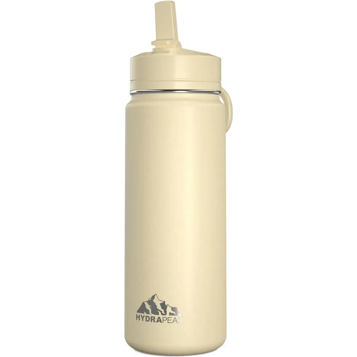 Детская бутылка для воды 590 мл с трубочкой и гибкой ручкой HydraPeak, Modern Cream