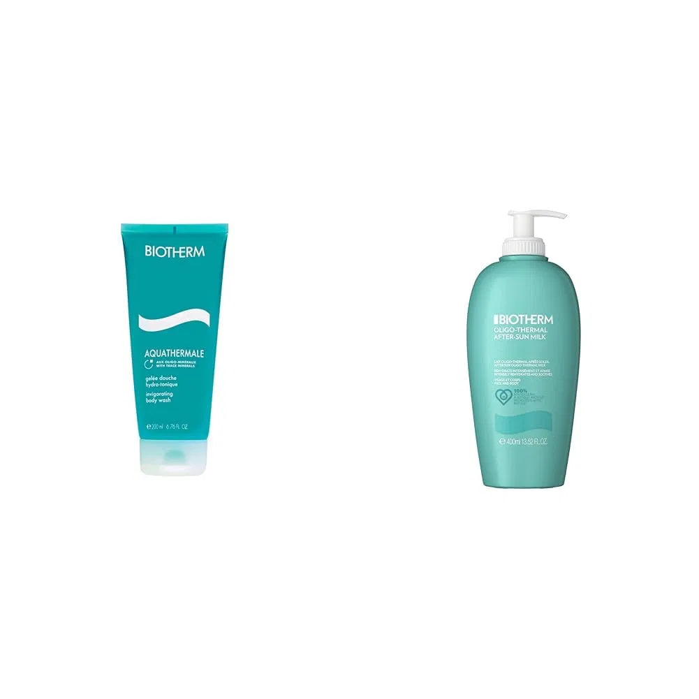 Гель для душа и Молочко для тела после загара BIOTHERM Aquathermale, 200 мл + 400 мл