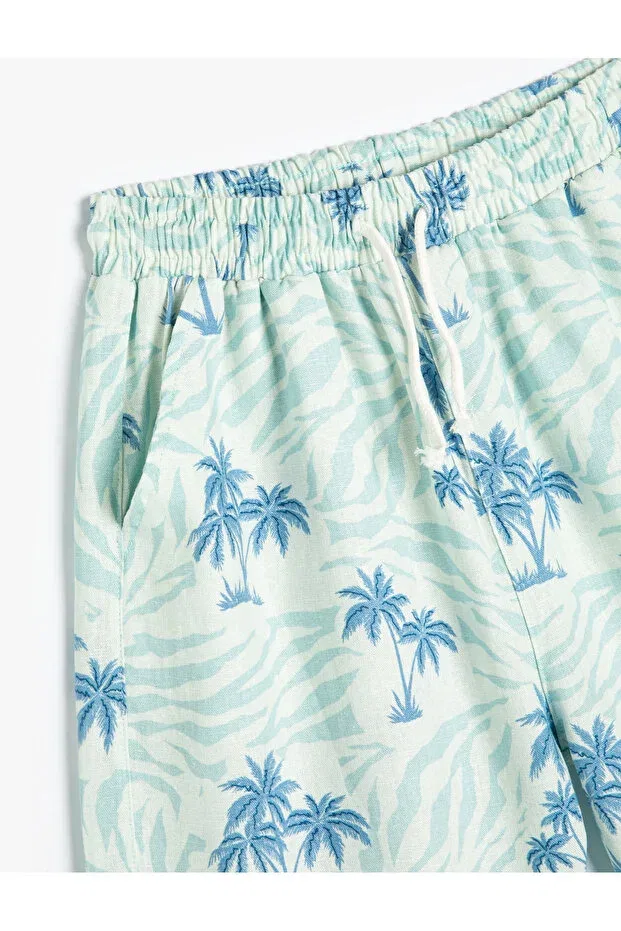 Детские шорты для мальчиков с принтом Koton, Blue Patterned — фото 3