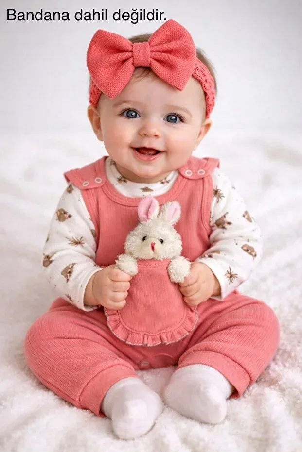 Детский комбинезон для девочек с длинным рукавом Toy-Detail baby girl set Bebekyol, Pomegranate Flower