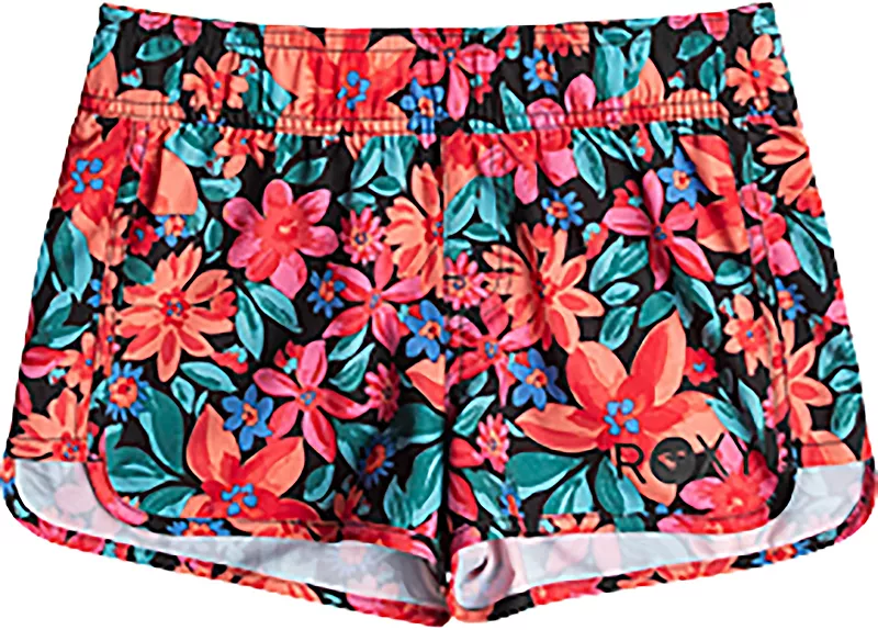 

Шорты Roxy для девочек Good Waves Only с принтом, цвет Anthracite Floral