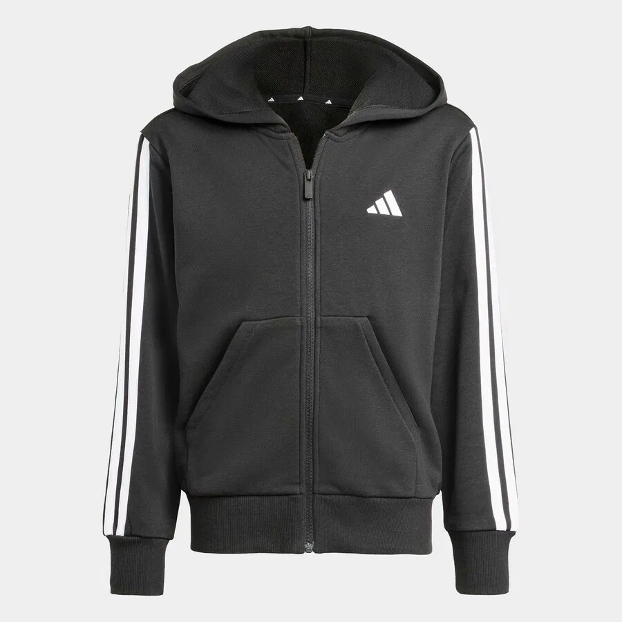 Спортивная толстовка на молнии ADIDAS SPORTSWEAR, черная — фото 2
