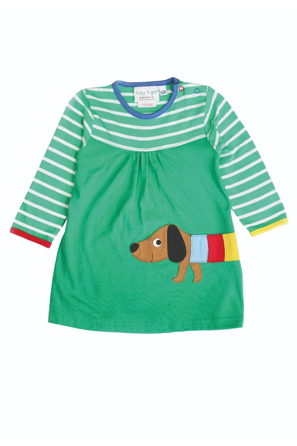 Платье с аппликацией Sausage Dog Multi, Toby Tiger, Green