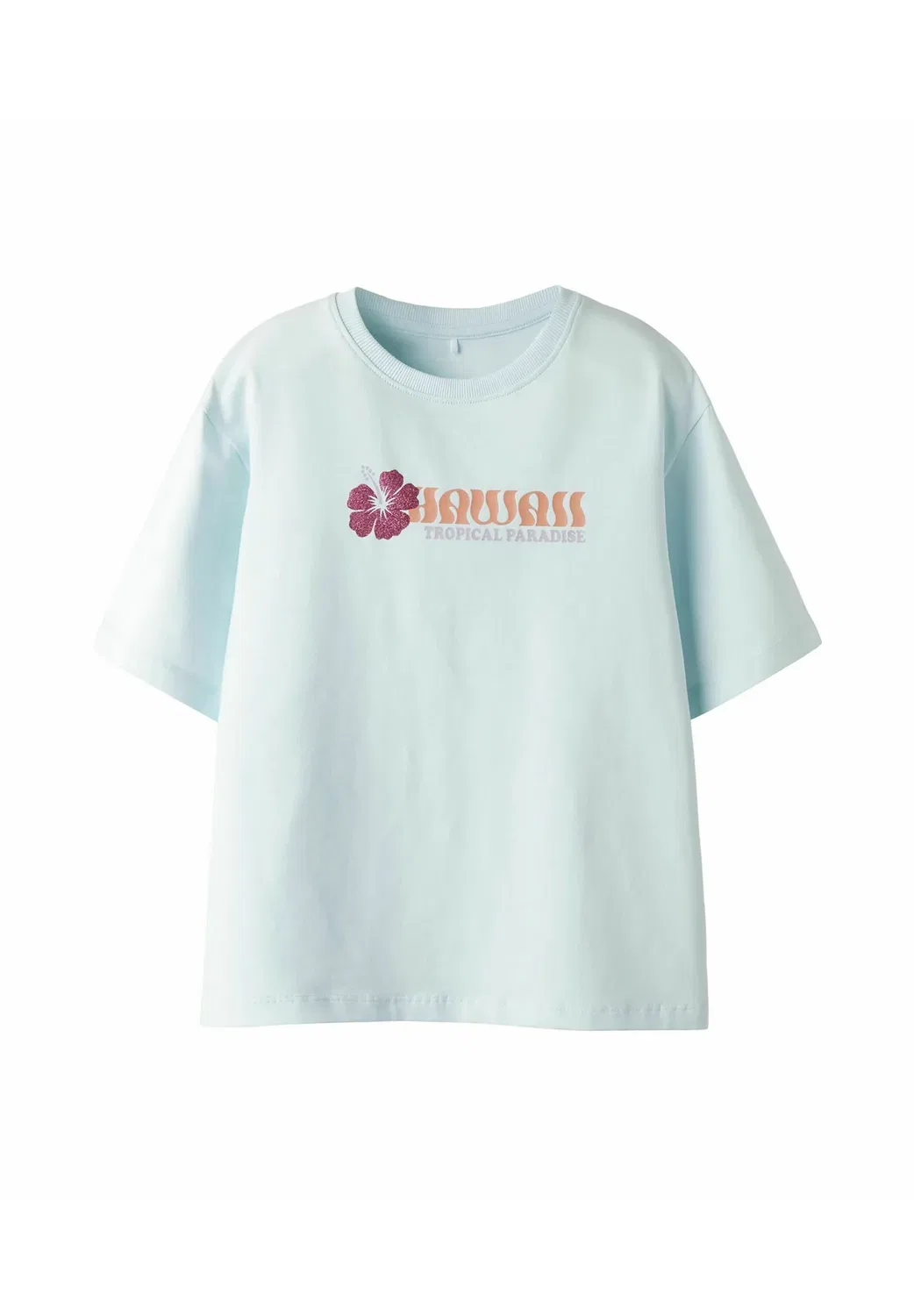 Nkfjaney ss nreg top box pb - print t-shirt Name It, Delicate Blue