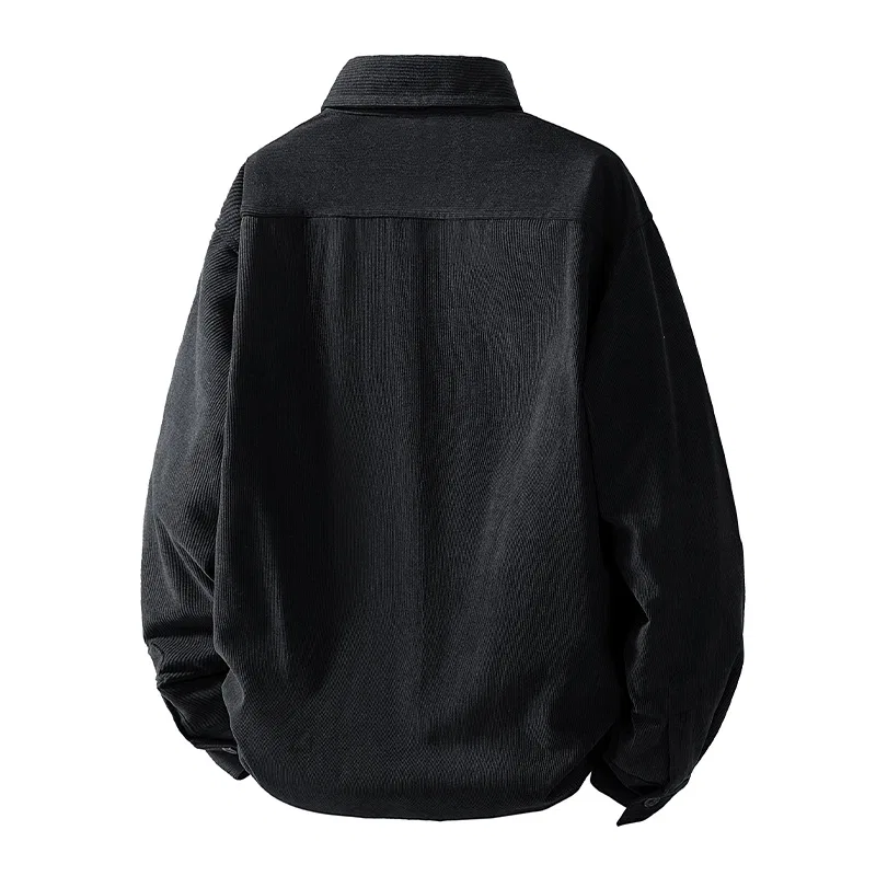 Детская рубашка из текстурированной ткани с длинным рукавом Red bean, Black — фото 3