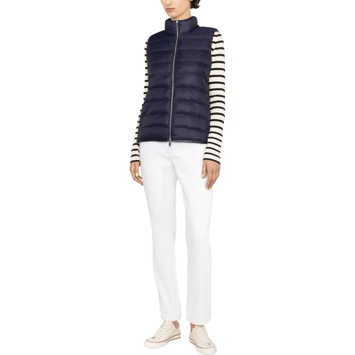 Женский стеганый жилет с вышивкой Polo Pony Polo Ralph Lauren, Blue — фото 3