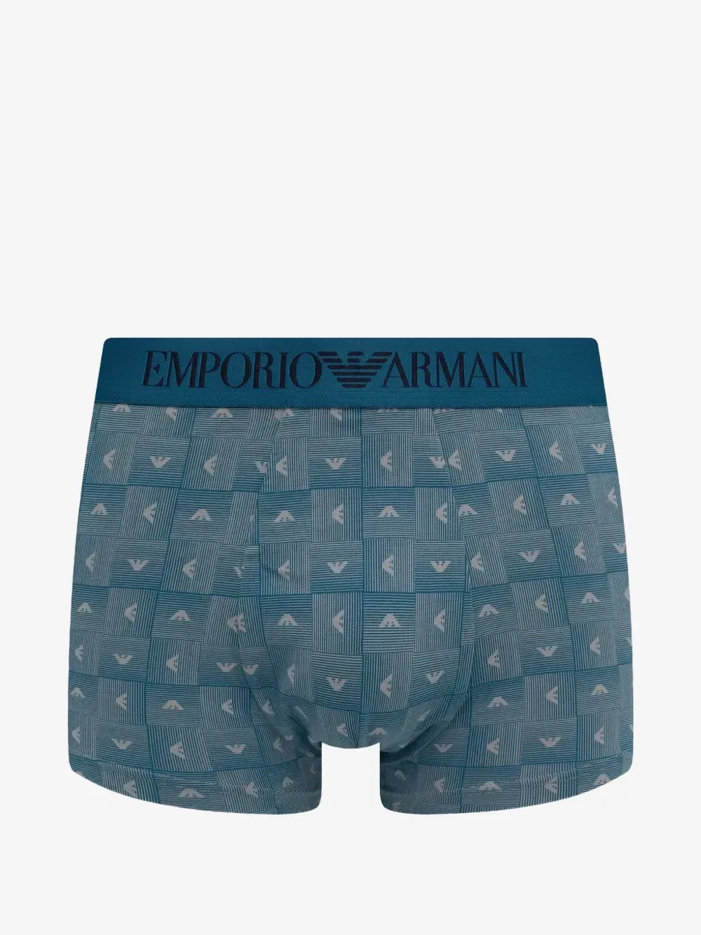 Боксеры с логотипом на поясе (комплект из двух штук) EMPORIO ARMANI, синий — фото 3