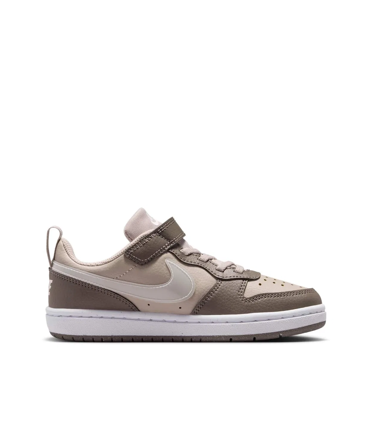 Детские кроссовки с низким профилем Nike Court Borough Low Little Kids' Shoes, Moon Particle, кремовый — фото 3