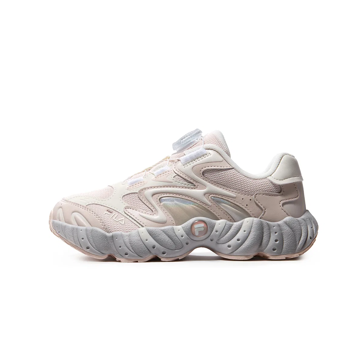 Детские кроссовки с принтом FILA KIDS, Nude Brown Pink/Mushroom Grey