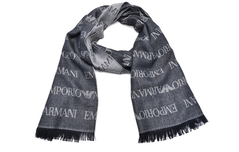 

EMPORIO ARMANI Мужской вязаный шарф, Мешок для подарков