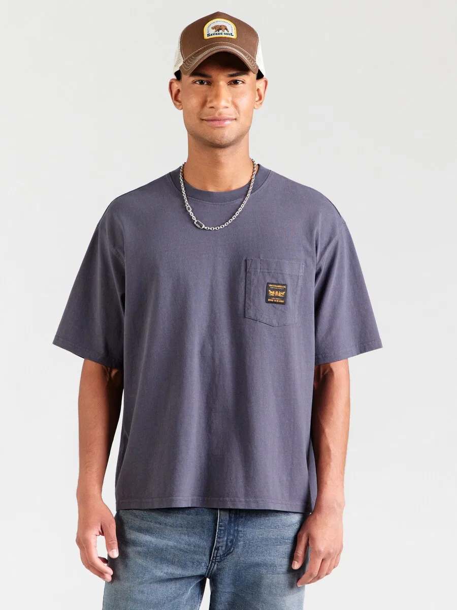 Футболка LEVI'S WORKWEAR цвета «базальтово-серый» — фото 2