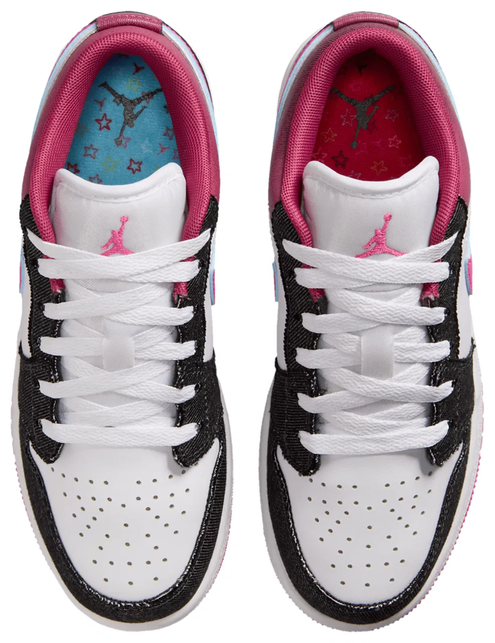 Кроссовки для девочек Air 1 Low SE Jordan, цвет Pink/Blue/White — фото 4