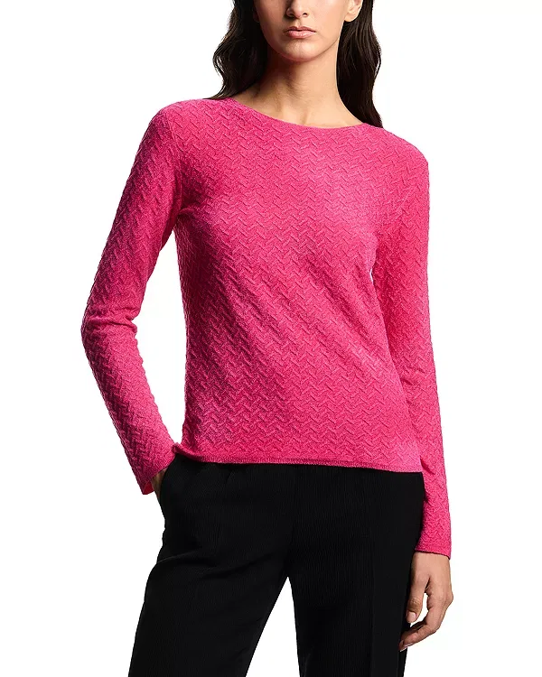 Женский свитер с длинным рукавом Emporio Armani, Fuchsia