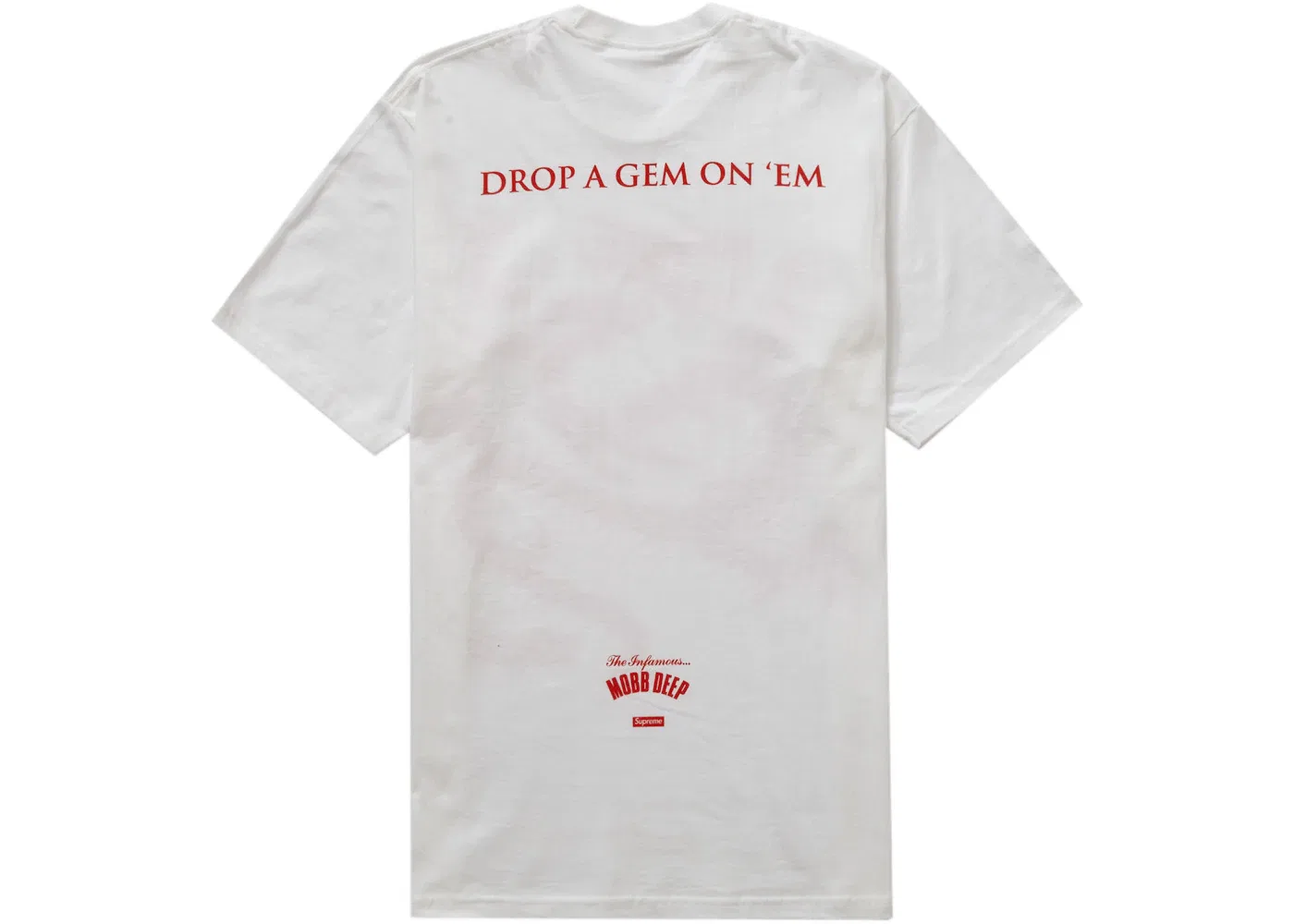 Мужская футболка с принтом Supreme Mobb Deep Dragon Tee, White — фото 2