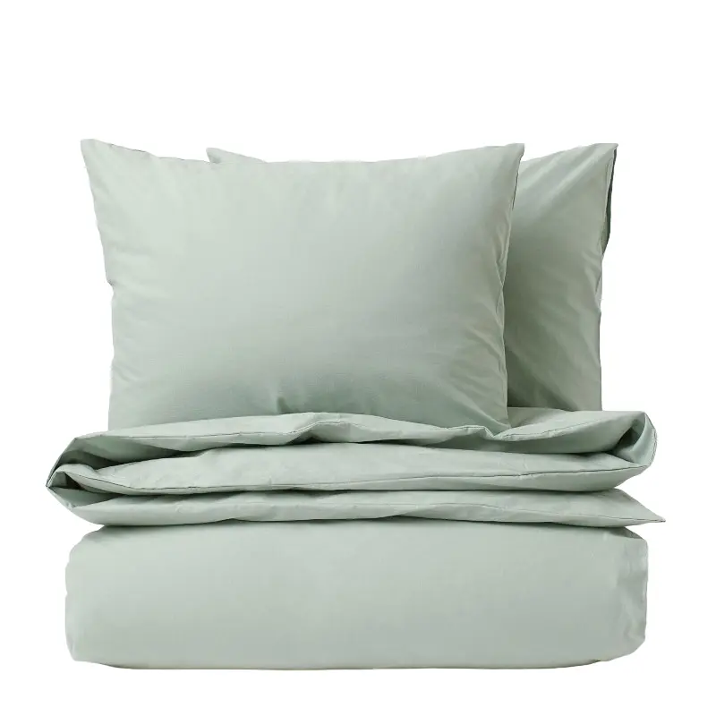 

Комплект двуспального постельного белья H&M Home Cotton, зеленый шалфей