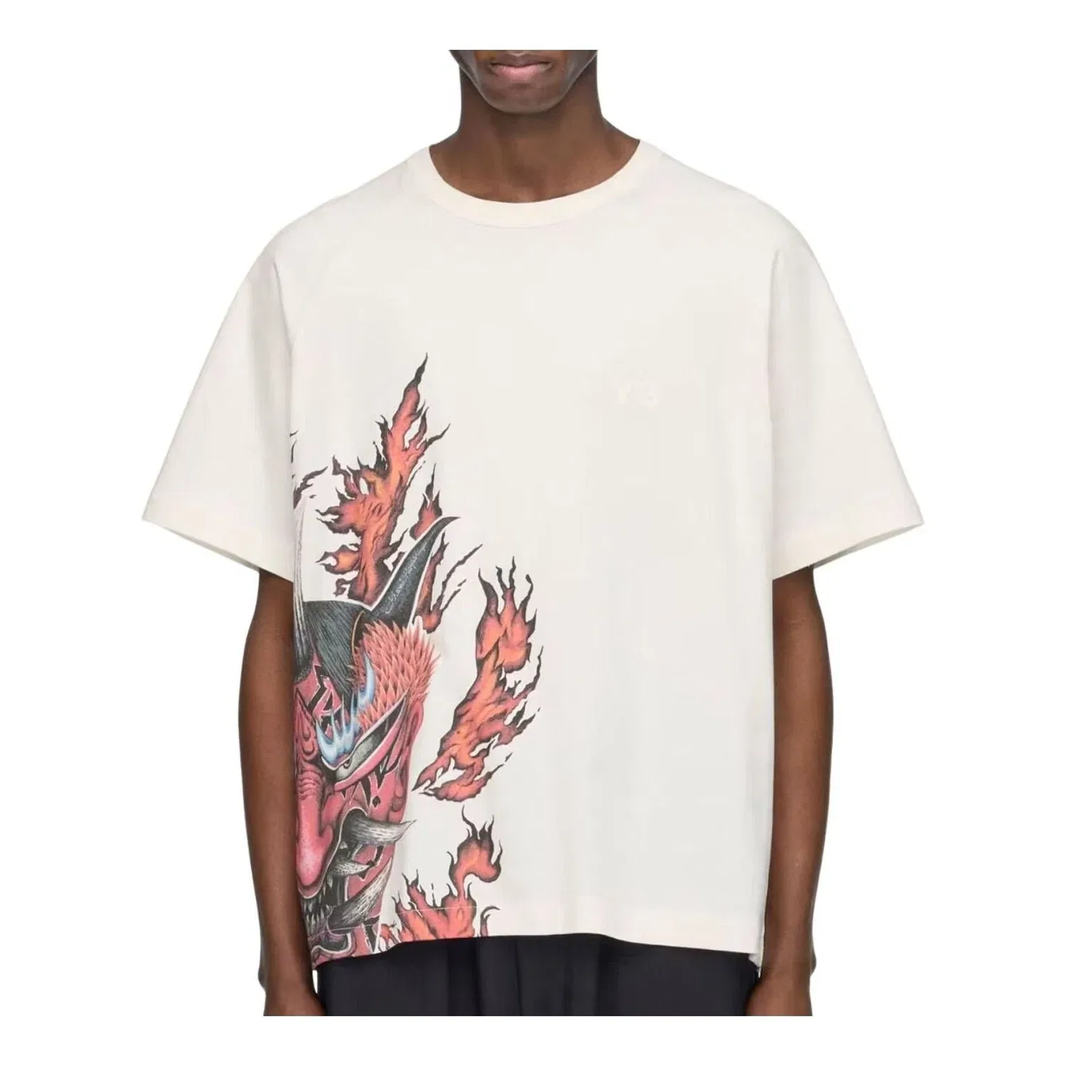Мужская футболка с графическим принтом Adidas x Y-3 Graphic T-shirt, белый