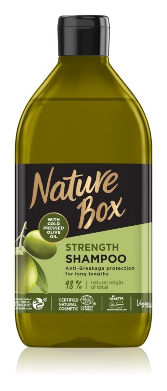 

Защитный шампунь от ломкости волос Nature Box Olive Oil