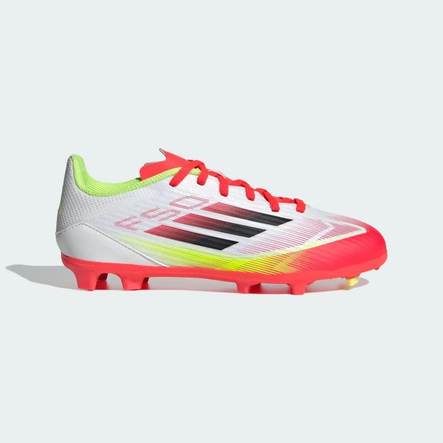 Бутсы для футзала детские с принтом F50 League Fg/mg J adidas, Белый