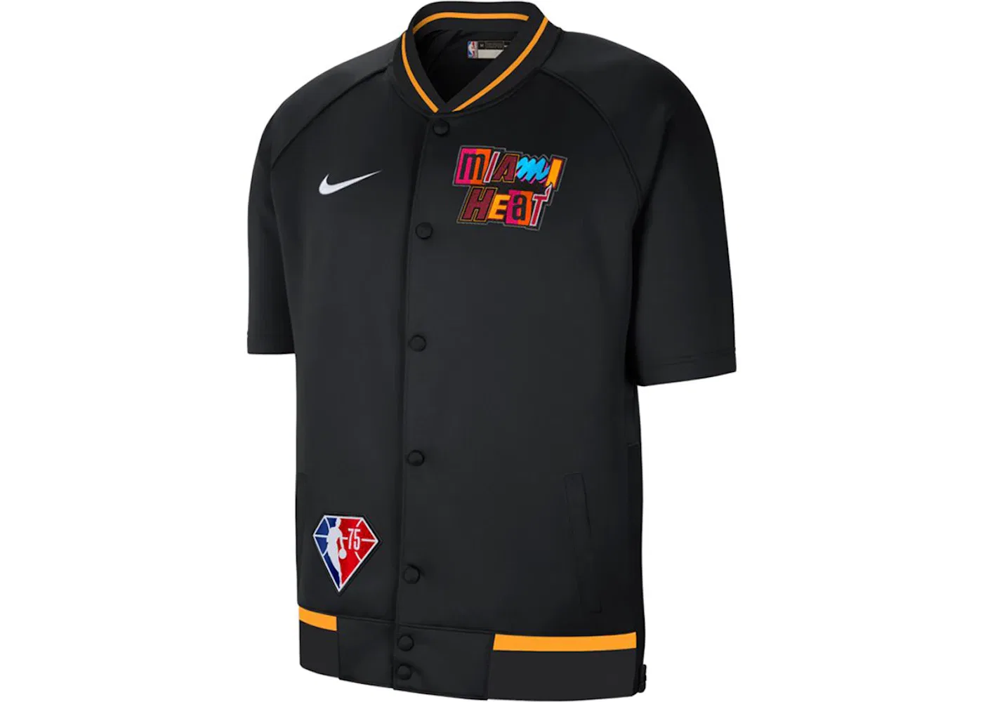 Мужская куртка с длинным рукавом Nike NBA Miami Heat Showtime City Edition, Black Multi