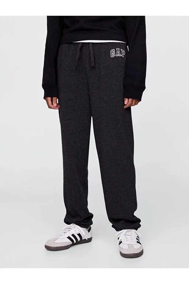 Детские спортивные штаны для мальчиков с принтом Basics Gap, Anthracite — фото 3