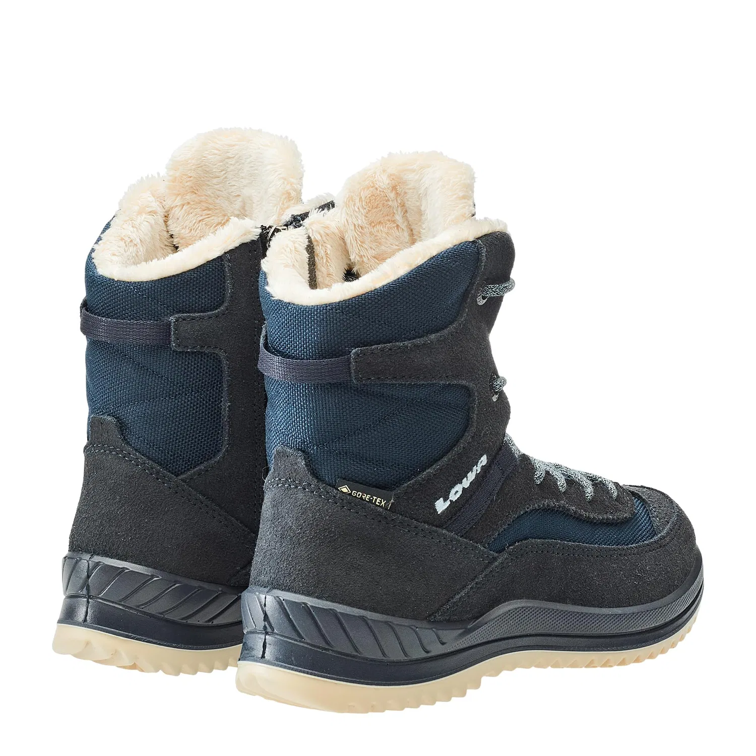 Детское ботинки для девочек с мембраной Ella GTX LOWA, Navy Blu Ghiaccio — фото 4