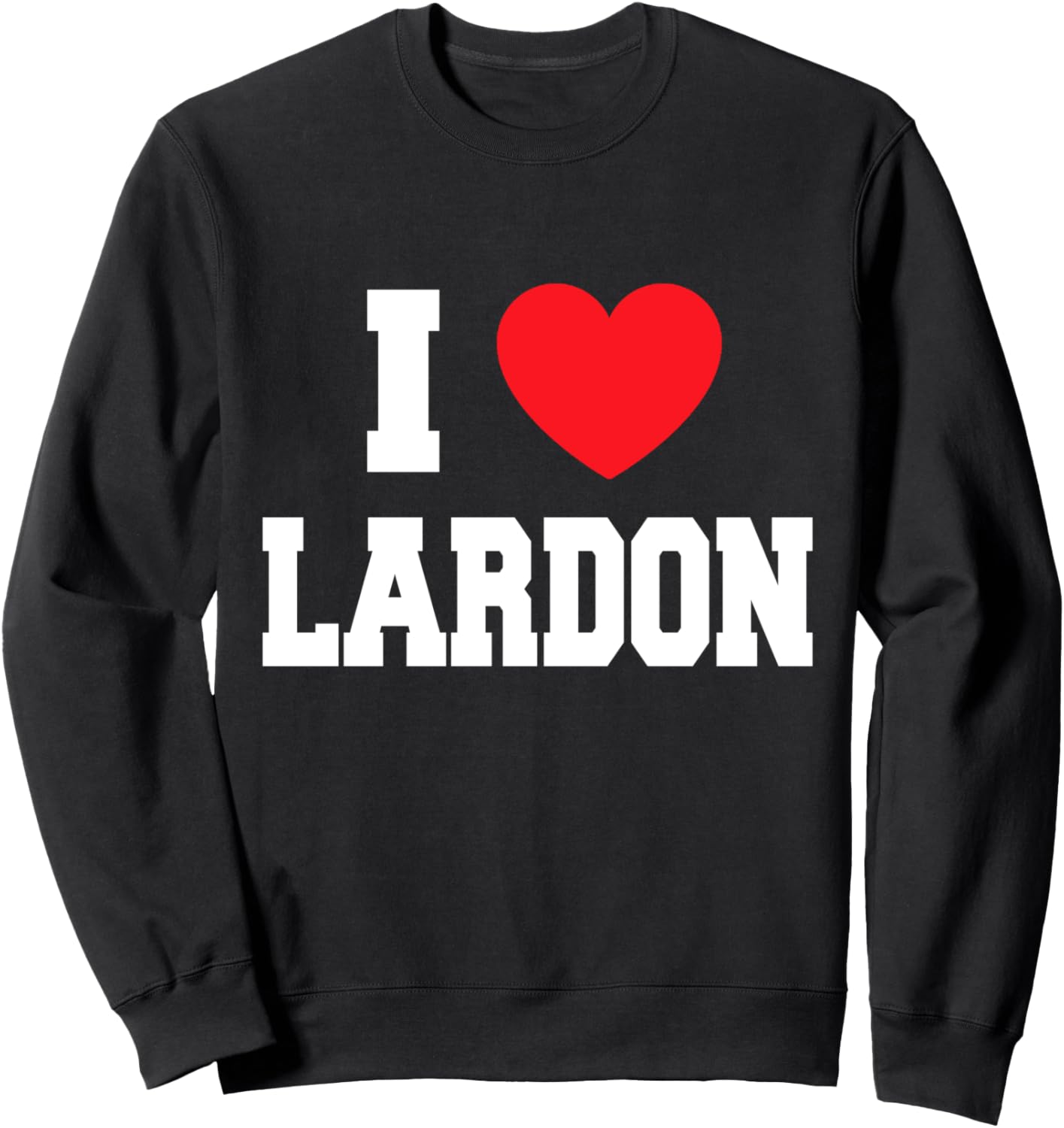 

Толстовка I Love Lardon, черная My Heart