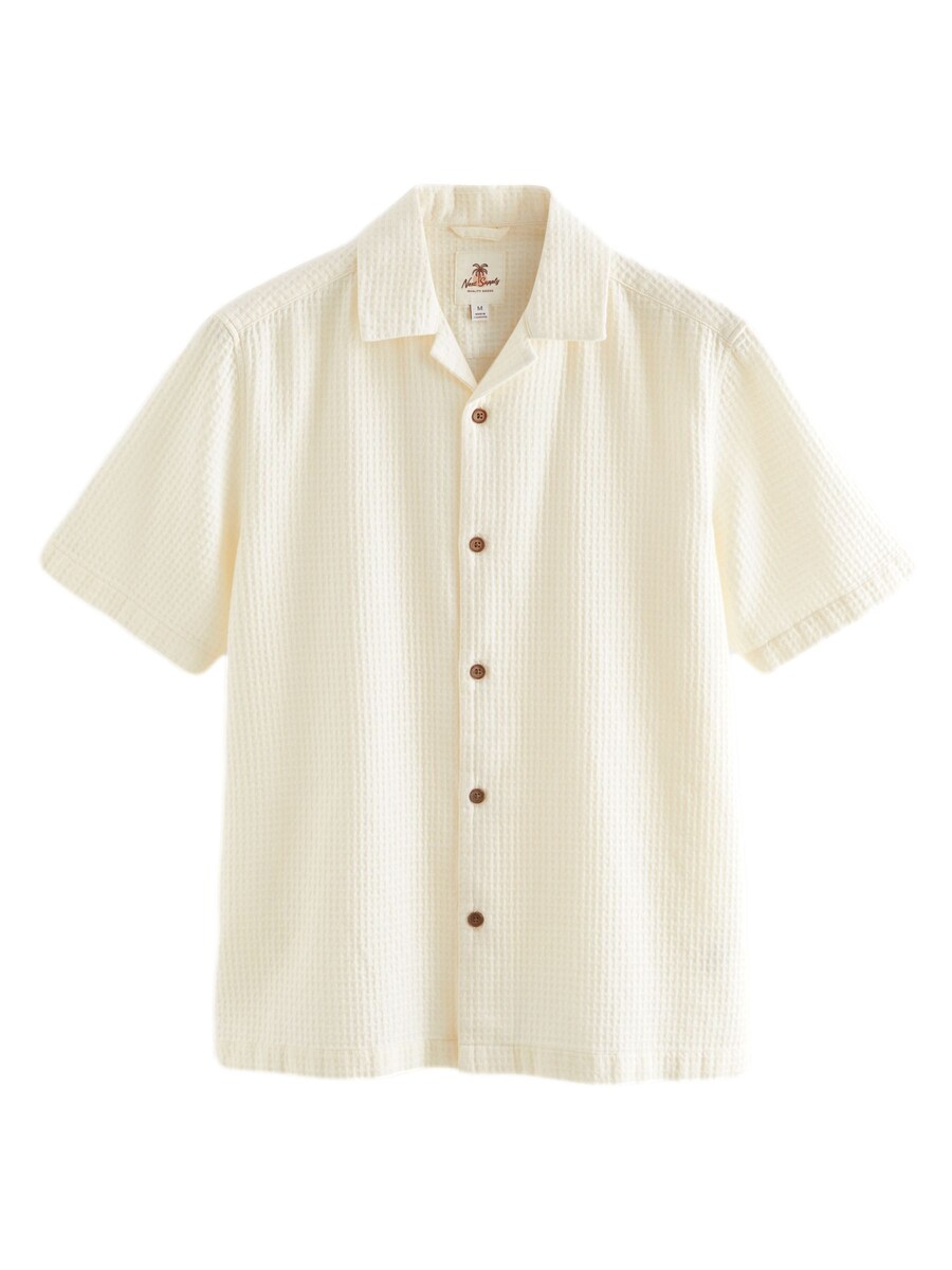 

Повседневная рубашка Next Regular fit Button Up Shirt, экрю