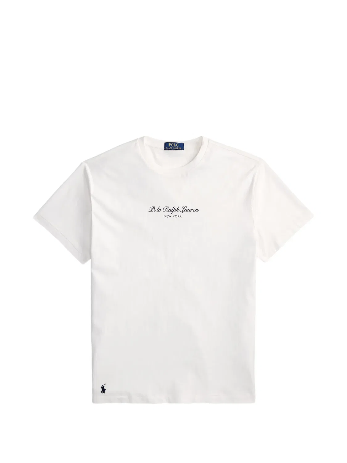 Хлопковая футболка белая Polo Ralph Lauren, белый