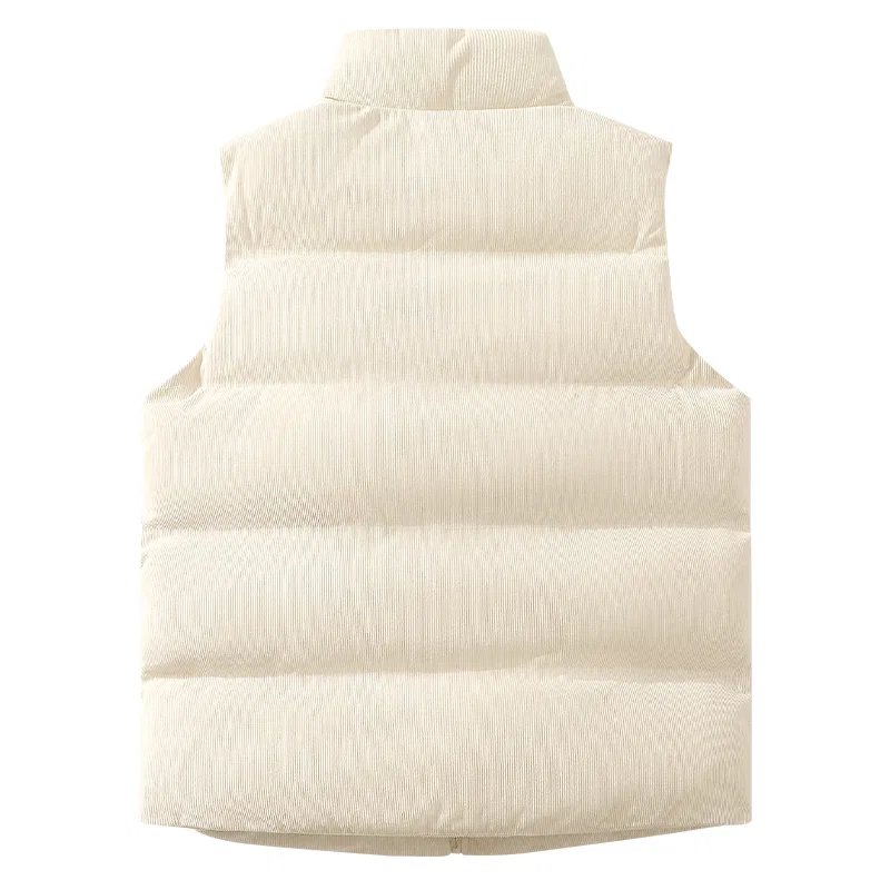 Детский жилет на молнии утепленный MINISO, Corduroy Thermal Olive Green — фото 4
