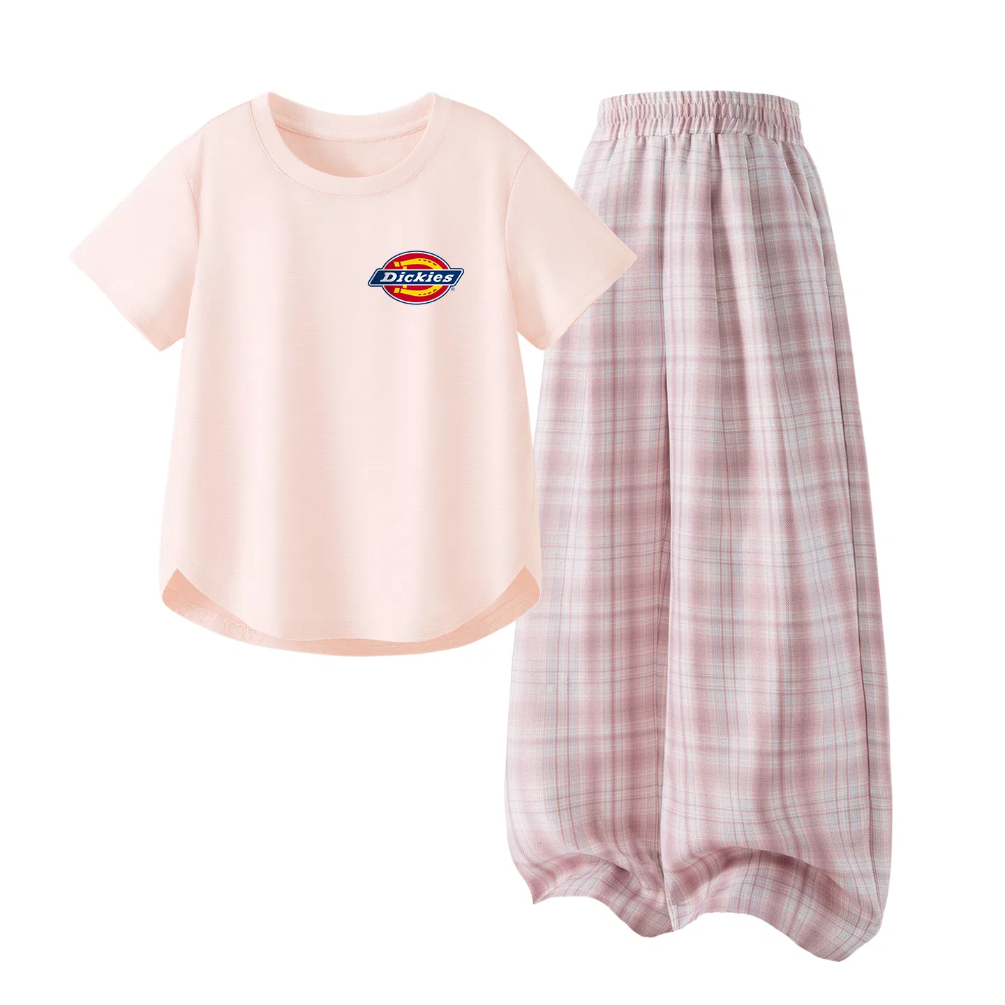 Детский спортивный костюм с круглым вырезом Dickies, Light Purple/Solid Pink — фото 3