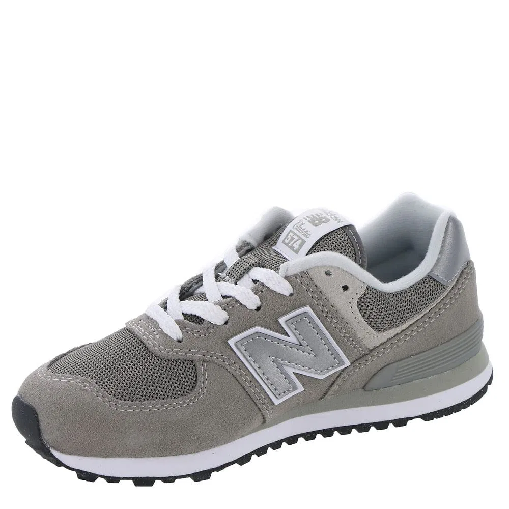 Детские кроссовки для девочек с замшевым верхом New Balance, Grey Vg — фото 4