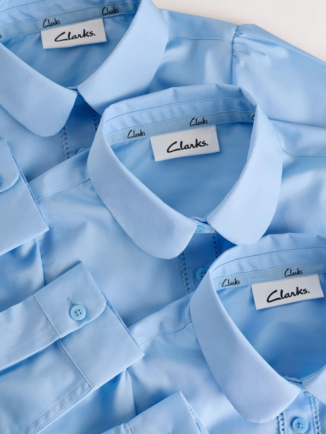 Рубашка школьная, 3 шт. Clarks, синий — фото 4