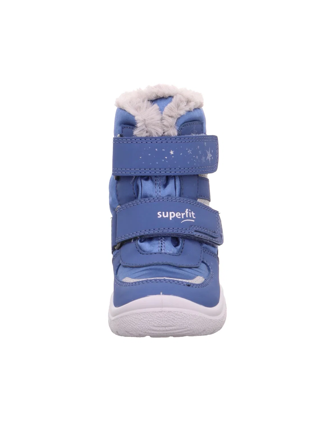 Детские снежные ботинки для девочек с принтом Cristallo Superfit, Blue Light Grey — фото 2