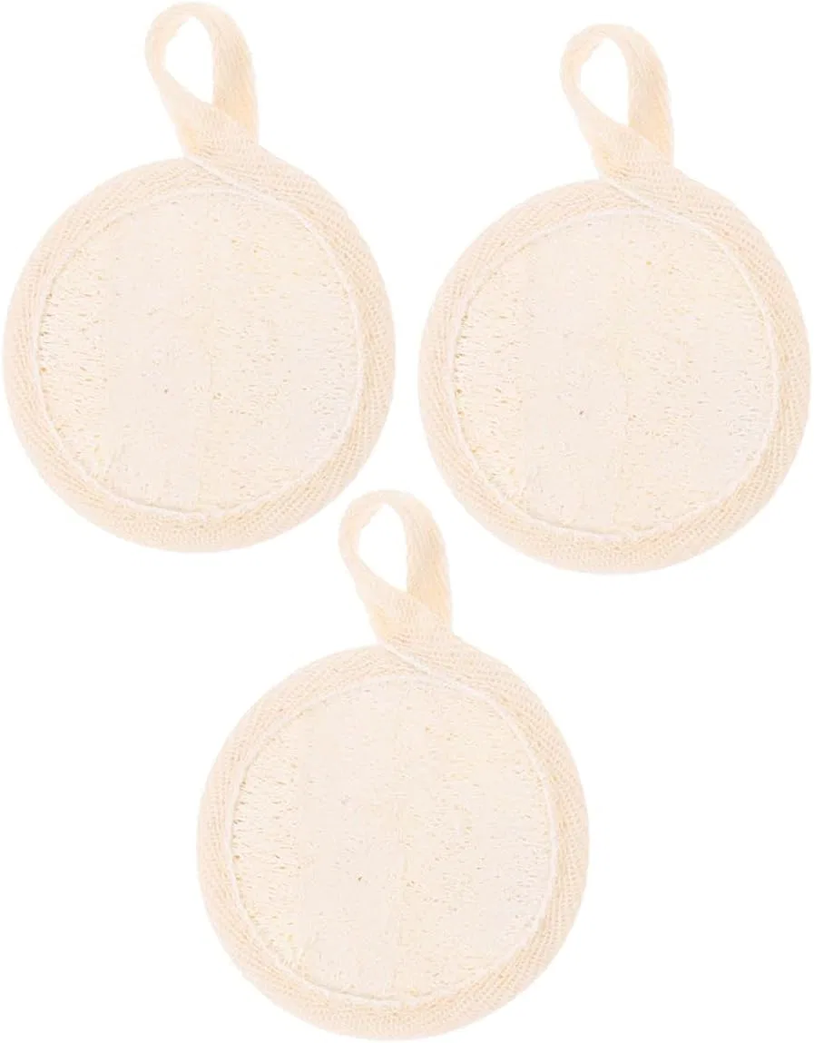 Спонж для лица, TOYZFRIENDY, 3 шт, 8.5x8.5 см, Beige
