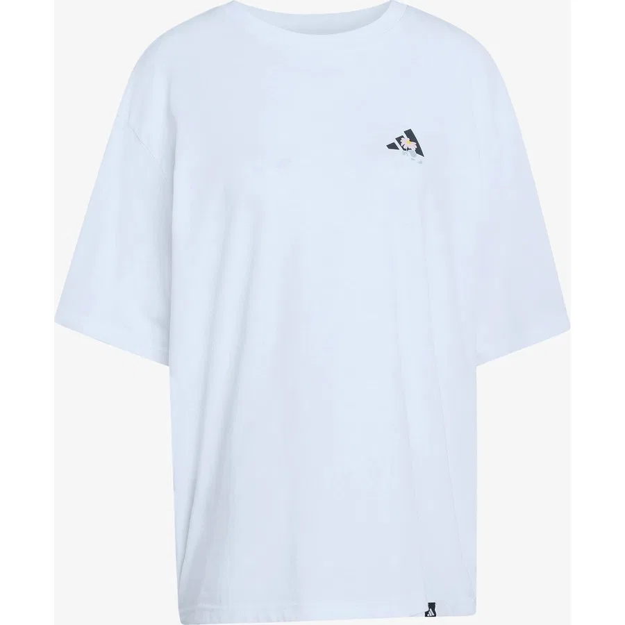 Футболка с принтом и длинным рукавом Soft Side Oversized Grafik adidas, Белый — фото 4