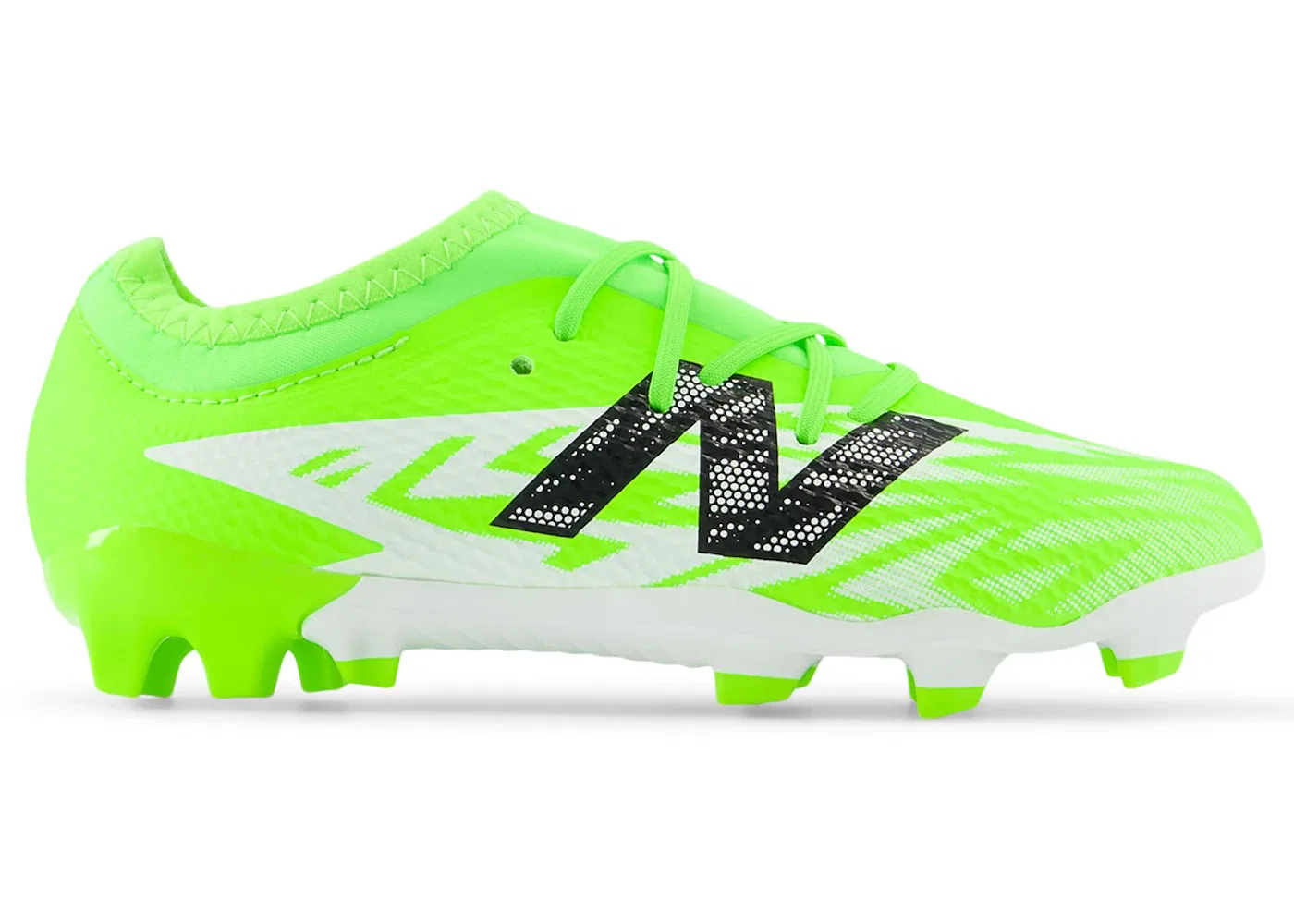 Детские бутсы New Balance FURON Team FG V8, Pixel Green/Black/Silver