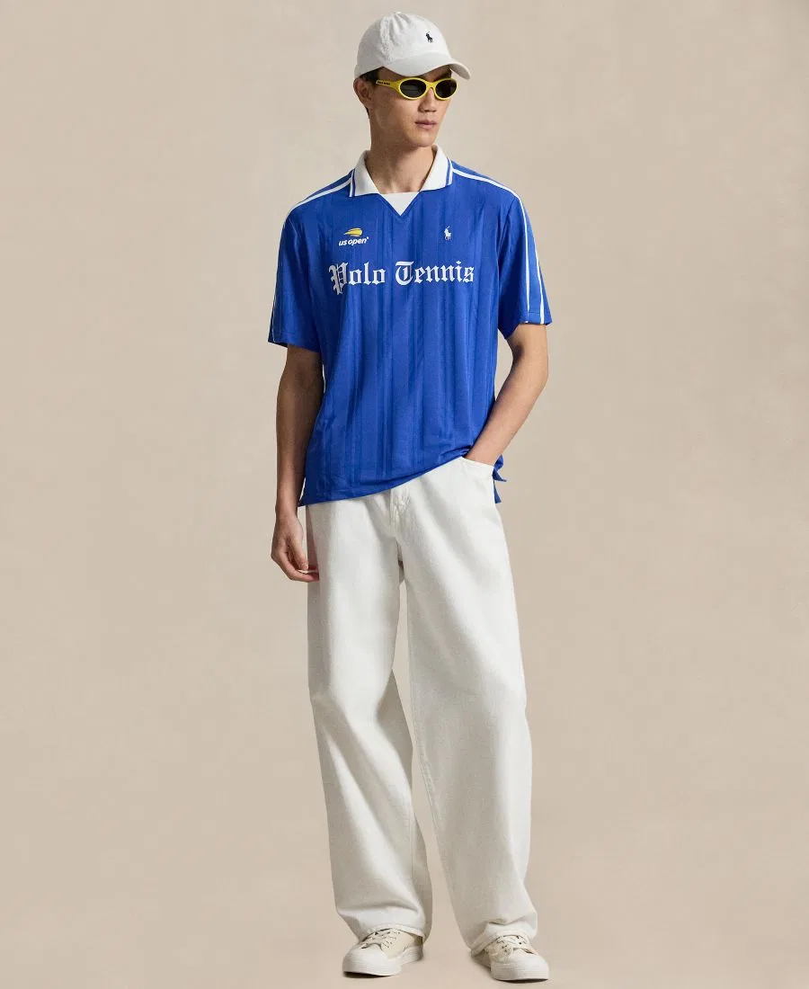Мужская поло-рубашка с принтом US Open, модель Polo Tennis Polo Ralph Lauren, New Iris Blue — фото 2