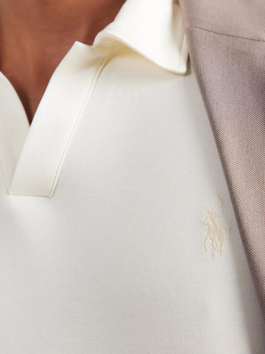 Футболка Polo Ralph Lauren кремового цвета — фото 3