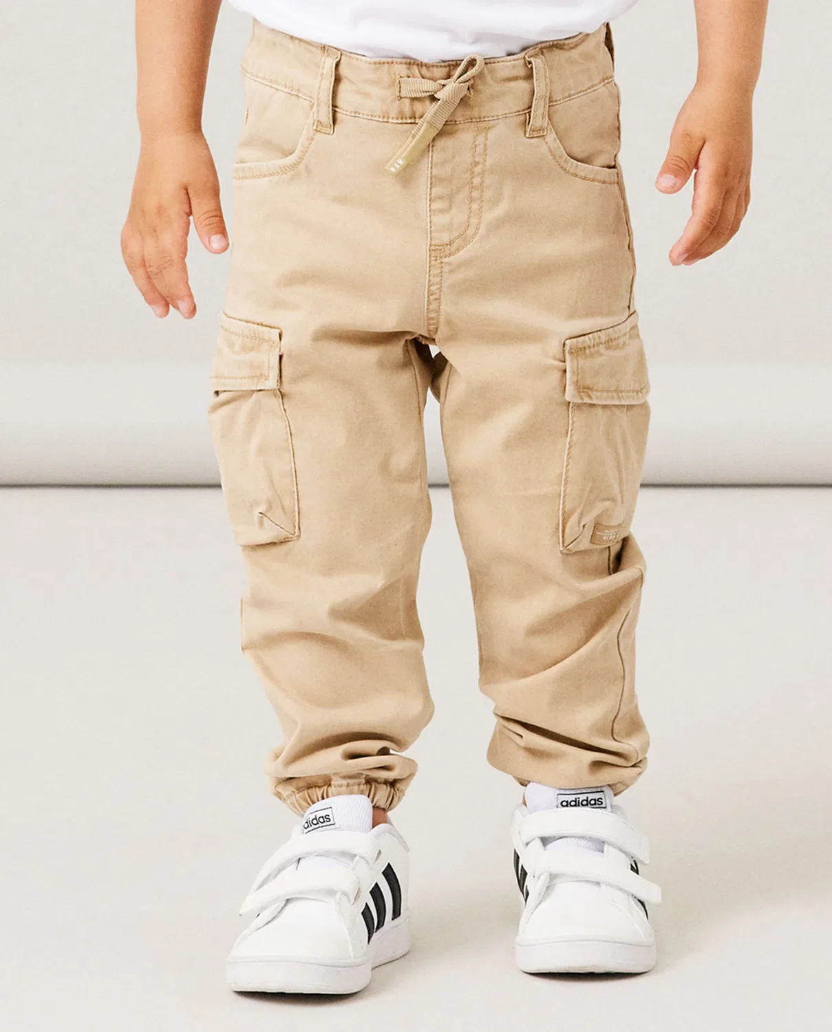 Детские штаны карго для мальчиков с регулируемой талией name it, Beige