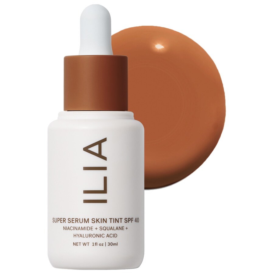 

Тональный крем-сыворотка Super Serum Skin Tint SPF 40 - без отдушек. ILIA, 1 oz /30 mL, Pavones ST16