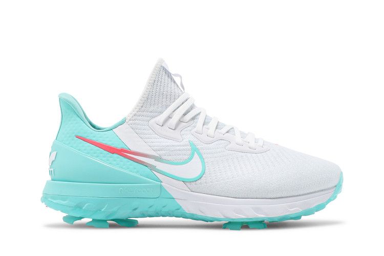 Бутсы Nike Air Zoom Infinity Tour Golf Wide 'White Aurora Green', белый — фото 2
